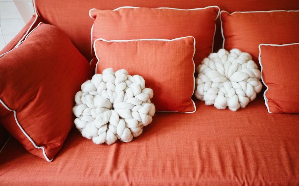 knitted throw pillows cushions